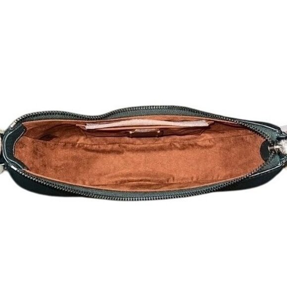 Coach Luna Limited Edition Color Green Soft Pebbled Leather & Gunmetal Hardware - Picture 5 of 11